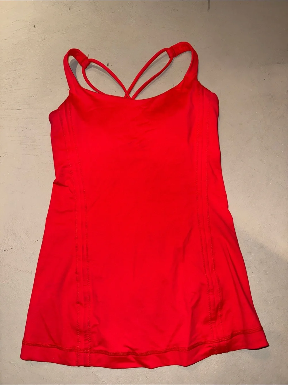 lululemon athletica Red Double-Strap Performance Tank